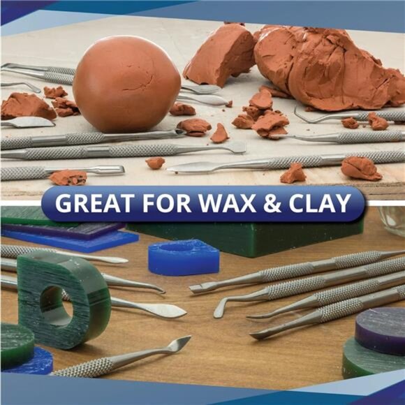 12-Piece Stainless Steel Wax Carvers Set, Wax & Clay Sculpting Tools - Picture 3 of 8